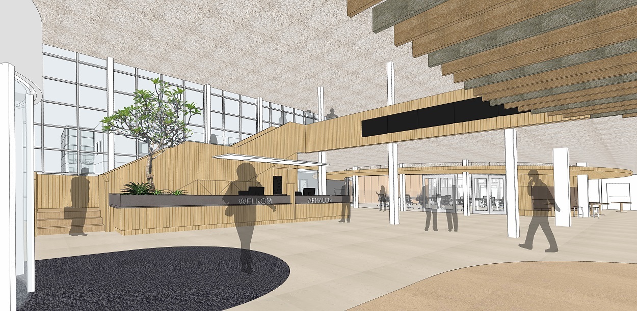 Impressie Publiekshal - ZENBER Architecten