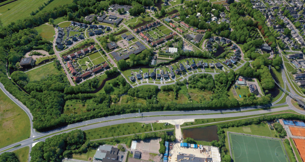 Luchtfoto plangebied Landerijen