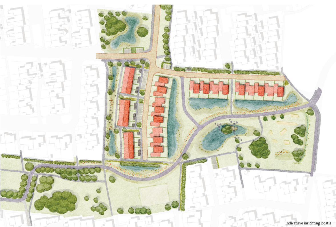 Impressie woningbouw de Hunze Drachten