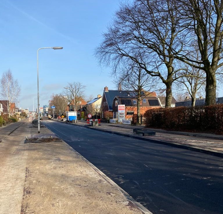 Asfalteringswerkzaamheden Burgemeester Wuiteweg