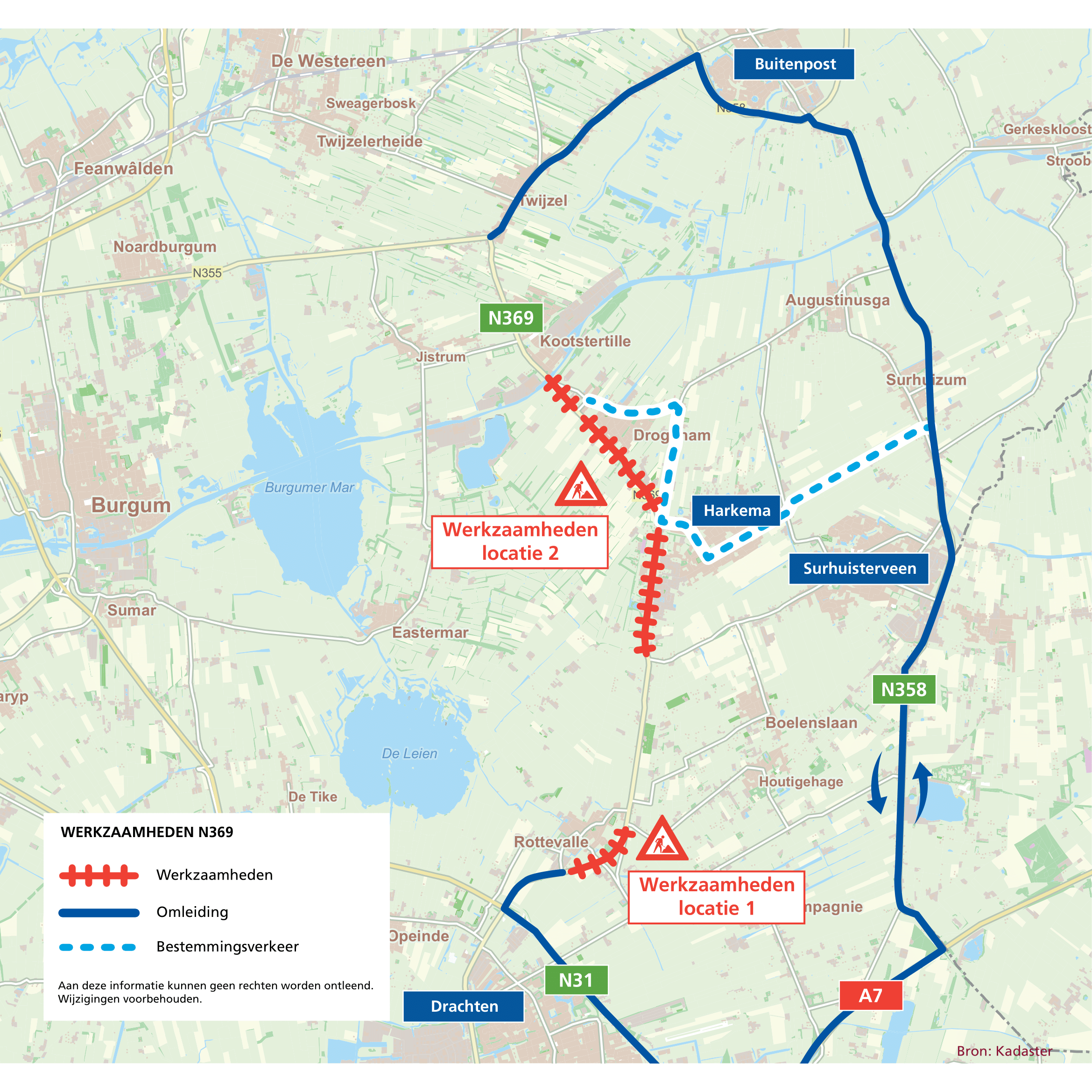 Werkzaamheden Provincie Rottevalle